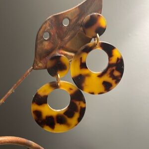 Anthropologie Tortoise Earrings